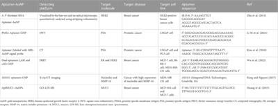 Aptamer-conjugated gold nanoparticles and their diagnostic and therapeutic roles in cancer